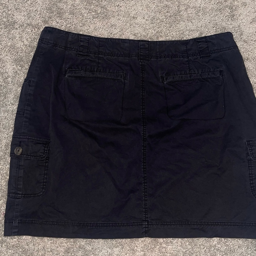 Merona Classic Black Women's Skirt, cargo style with pockets, zipper closure